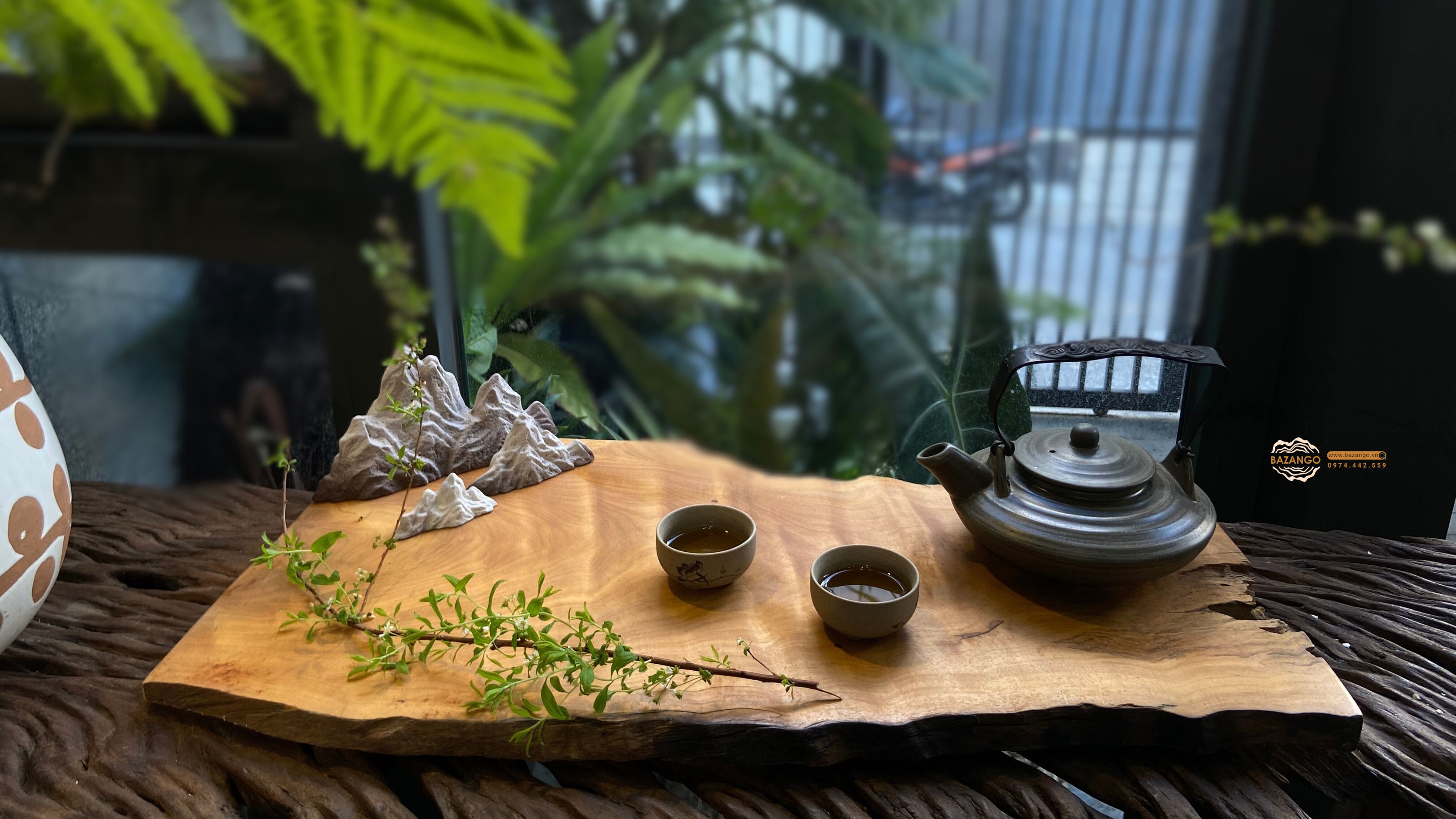 Khay trà gỗ 