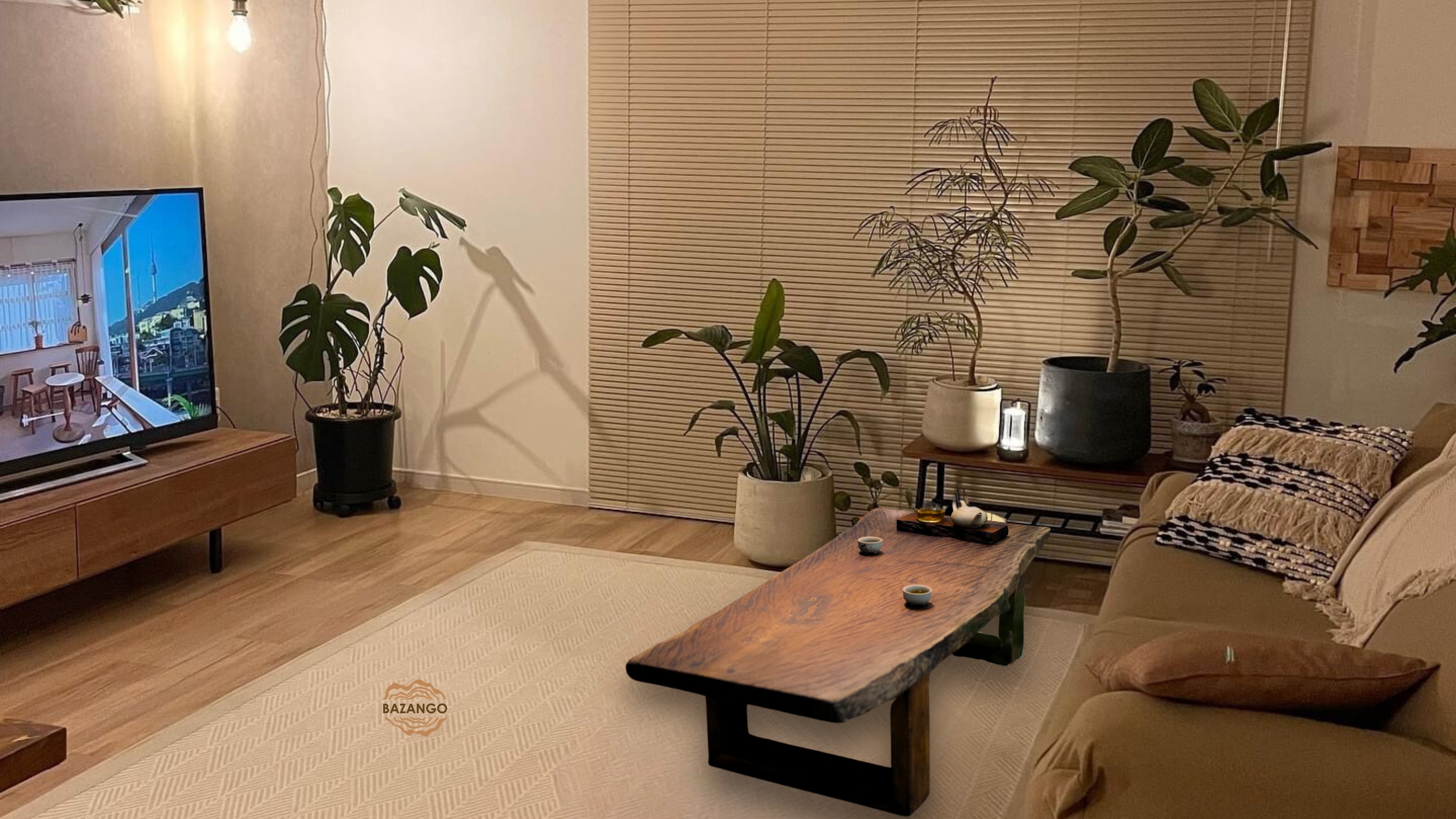 bàn sofa gỗ tự nhiên 