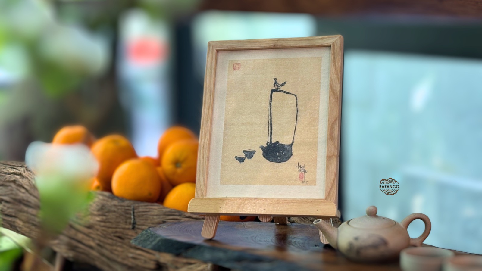 Tranh thiền giấy dó