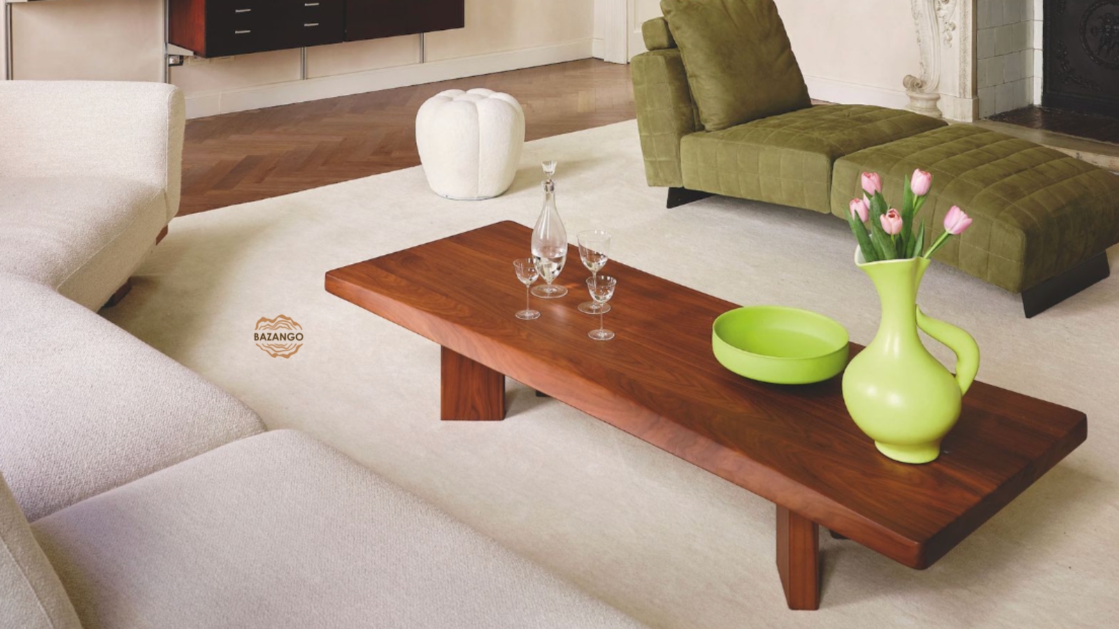 Bàn sofa gỗ hiện đại