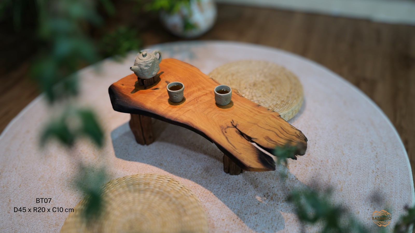 Khay trà gỗ tự nhiên