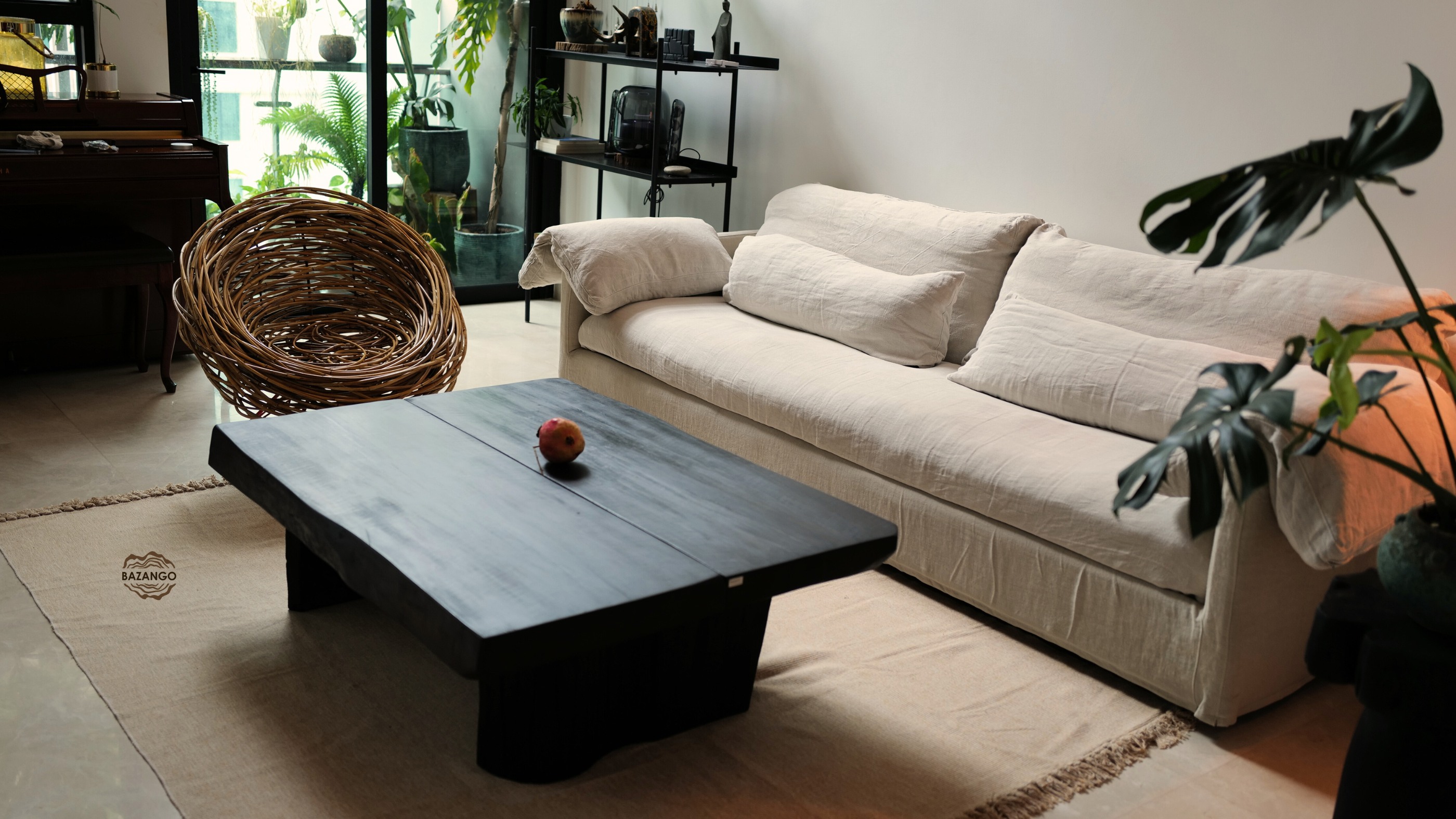 Bàn sofa gỗ tự nhiên