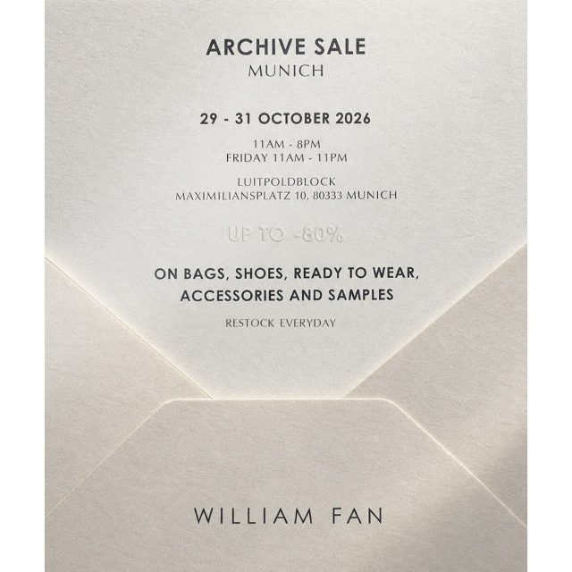 WILLIAM FAN - ARCHIVE SALE