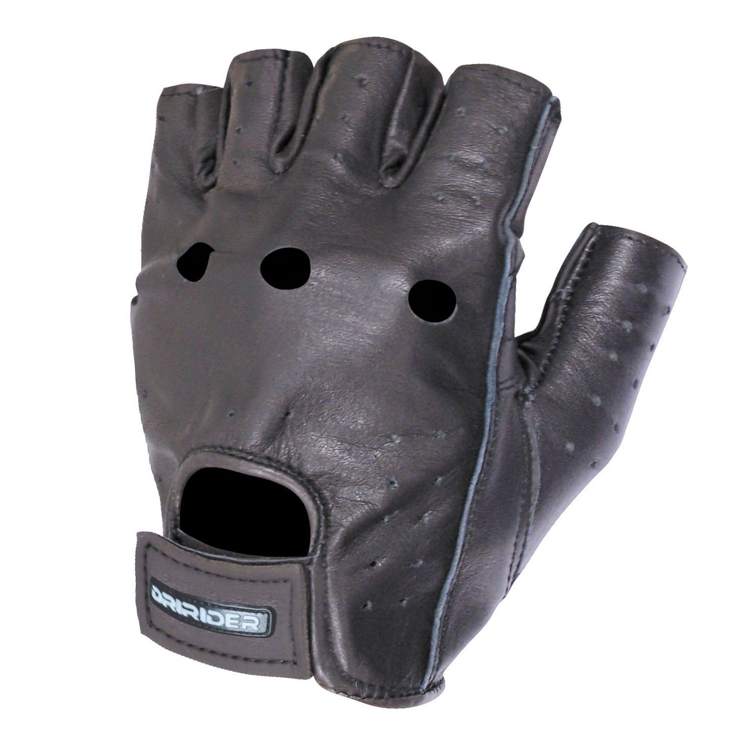 Dririder Fingerless Black Gloves