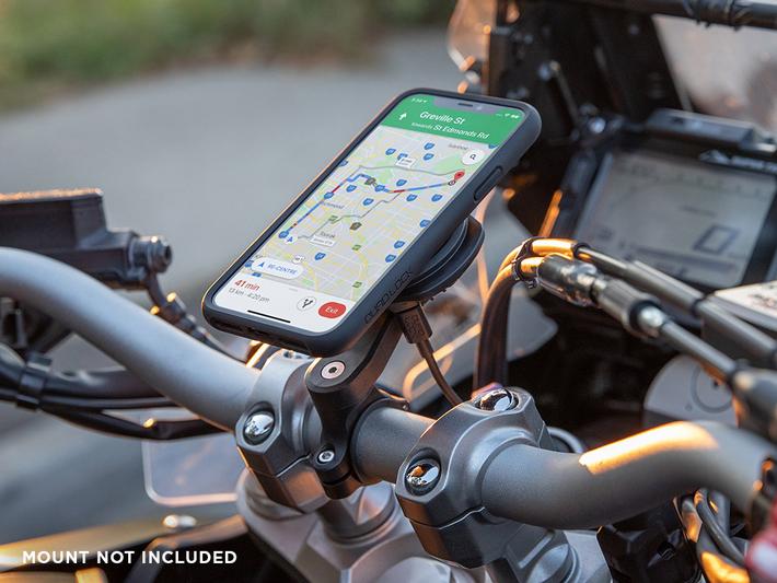 quad lock wireless charging motorcycle mount