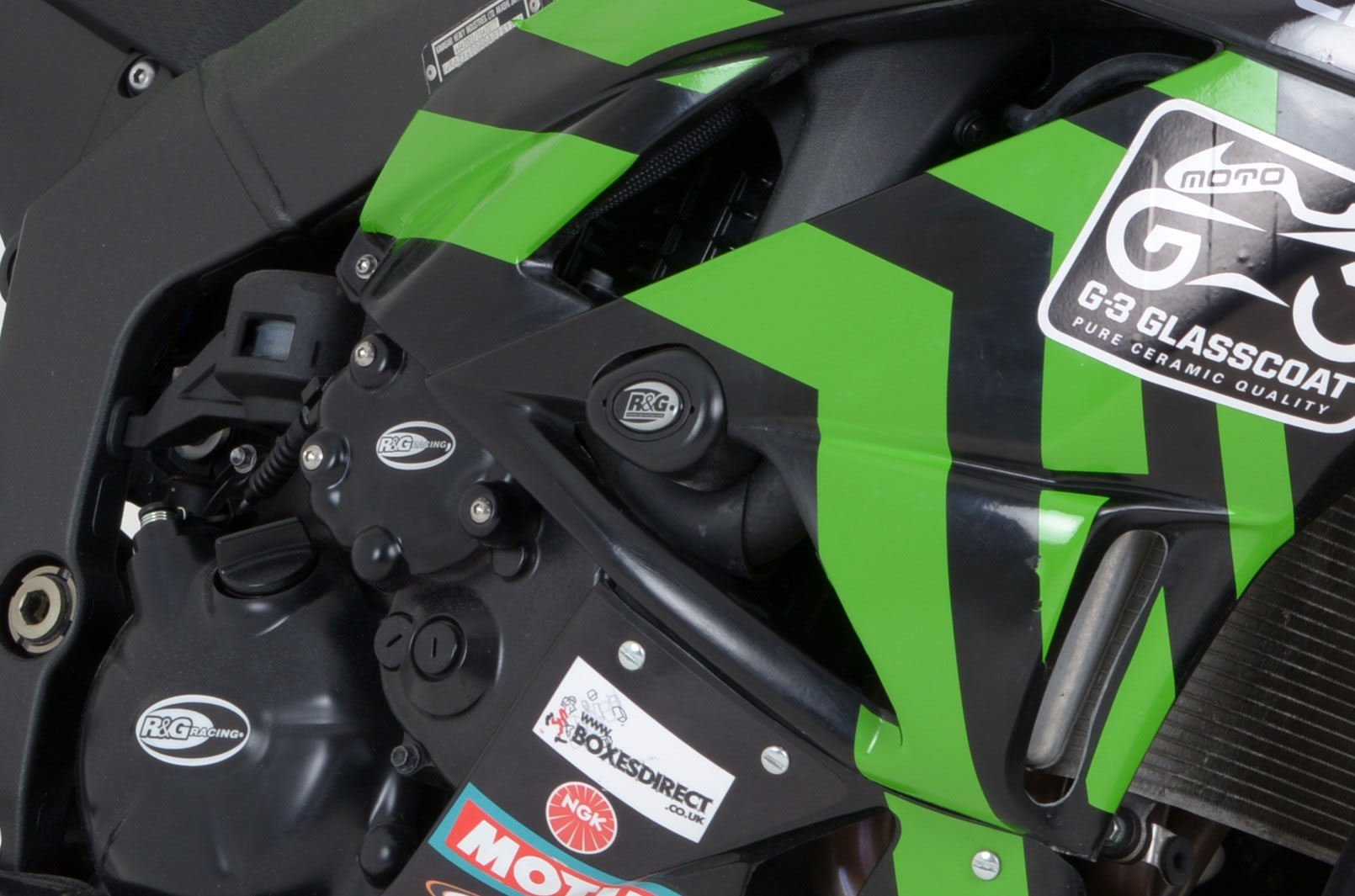 R&G Kawasaki ZX6R Black Aero Crash Protector (Race Only)