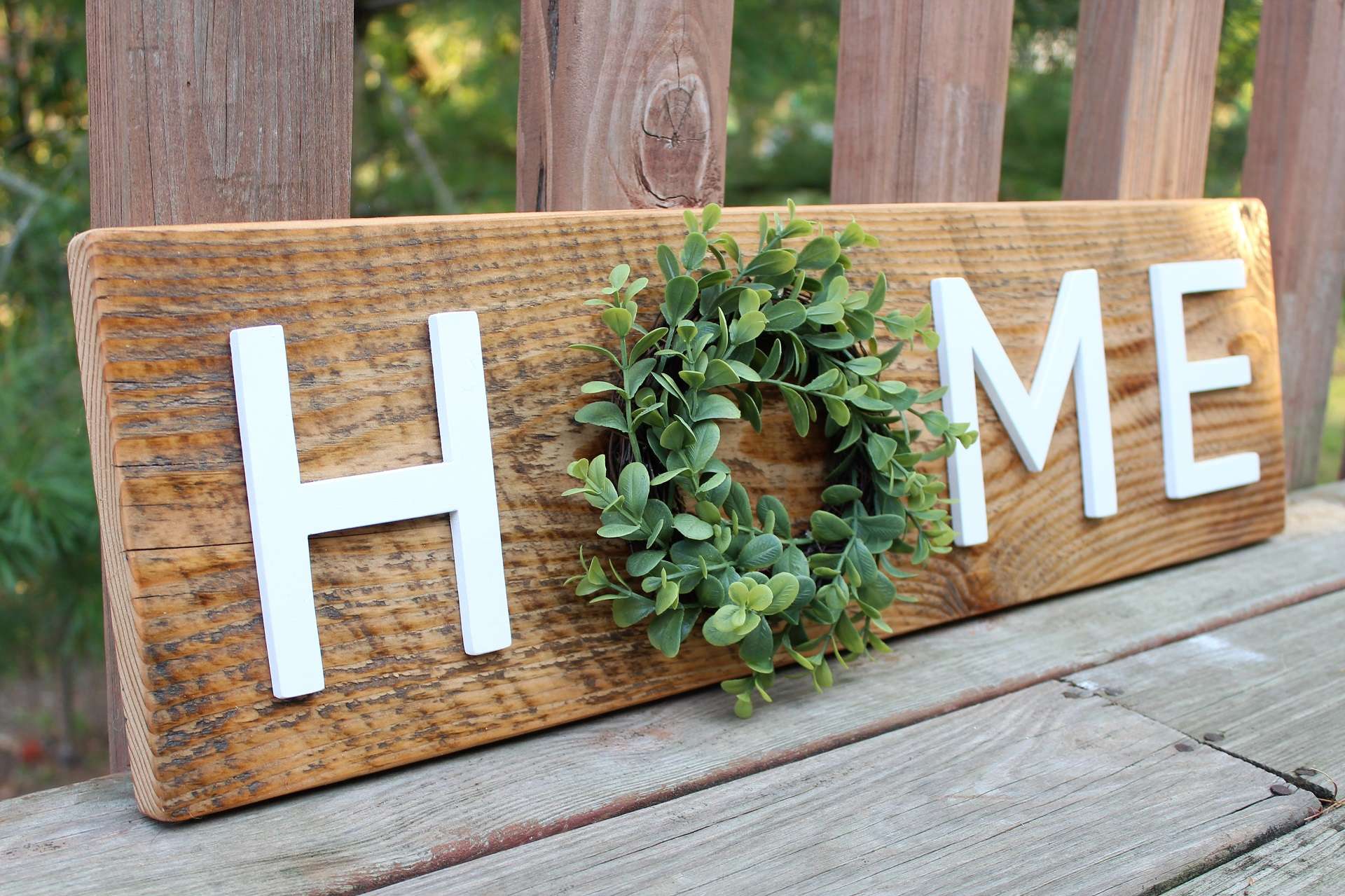 Image of Wreath Home Sign