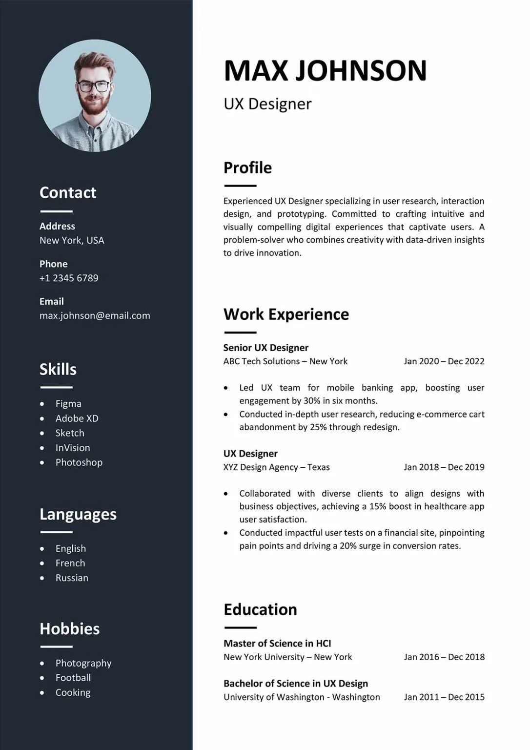 Biodata Template Screenshot