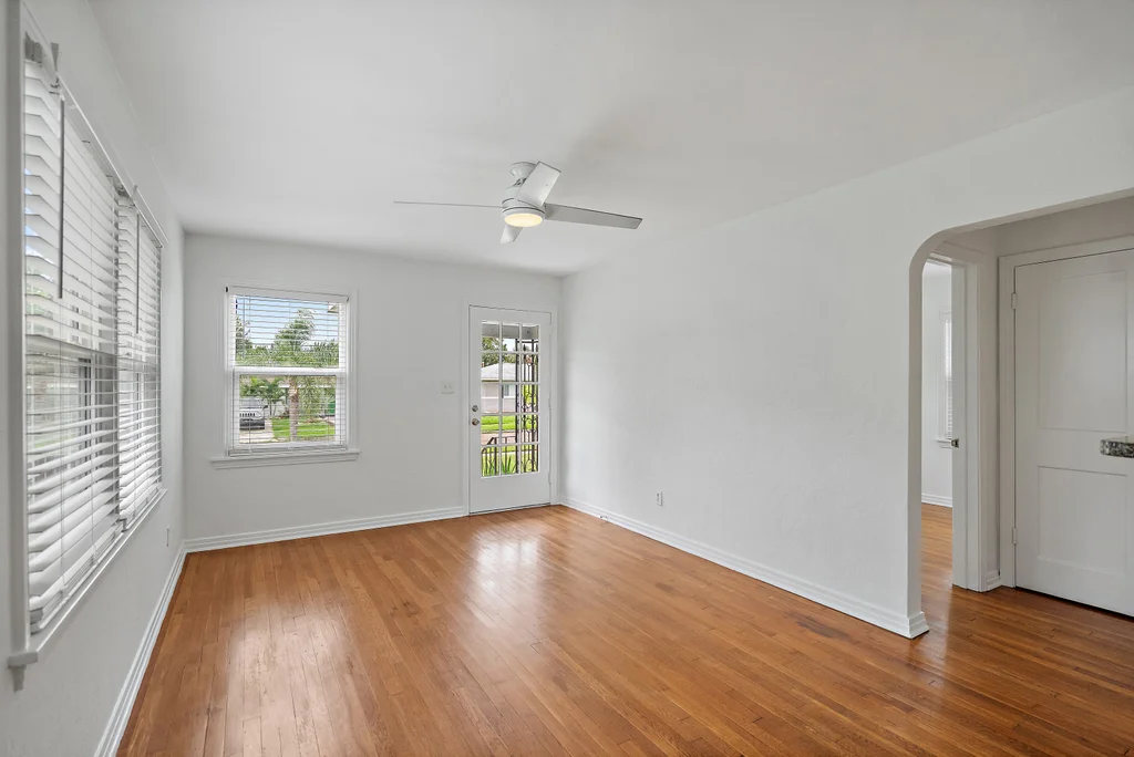 Living Room, hardwood floors.