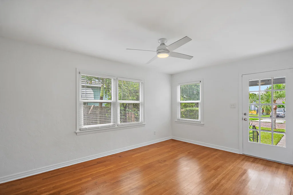Living Room, Hardwood floors.