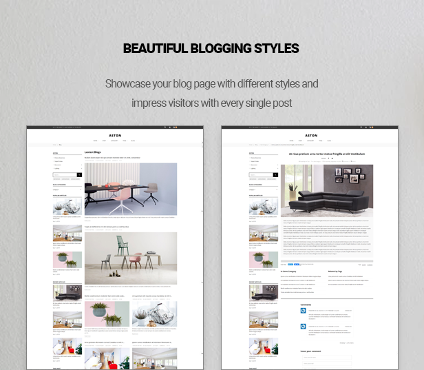 Aston  - Fashion Ecomerce Prestashop Theme for Furniture & Clothes