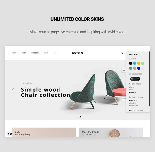 Aston  - Fashion Ecomerce Prestashop Theme for Furniture & Clothes