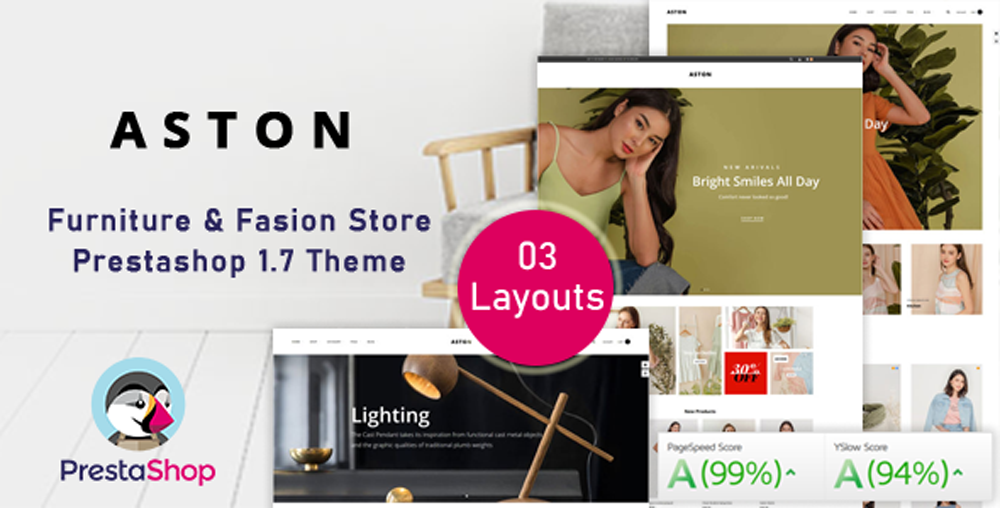 Aston  - Fashion Ecomerce Prestashop Theme for Furniture & Clothes