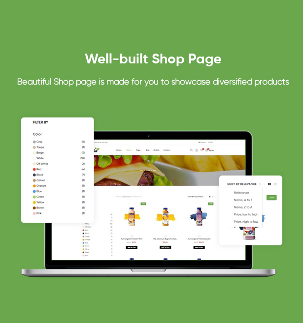 Well-built Shop Page Layout with Smart Filter System