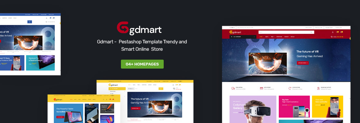 Gdmart Prestashop Template -  Trendy And Smart Online Store