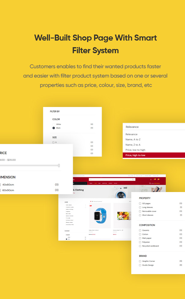 Well-Built Shop Page With Smart Filter System