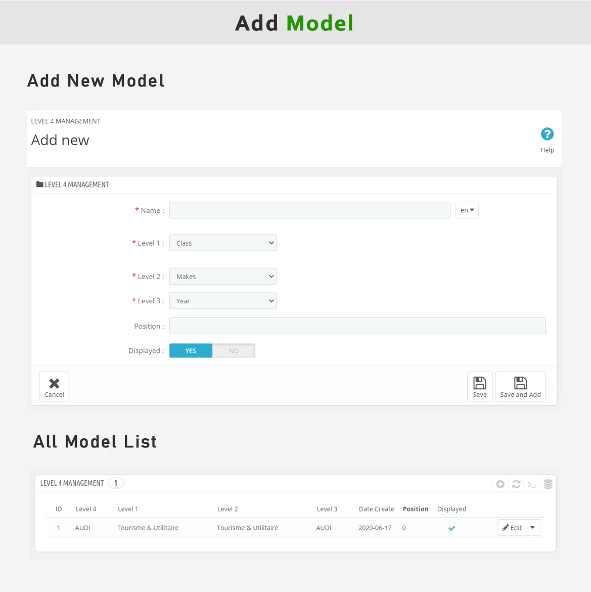 assign filter data with product - leo car/parts filter prestashop module