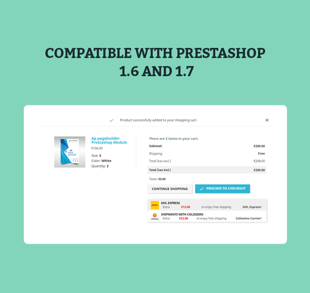 Compatible With PrestaShop 1.6 And 1.7