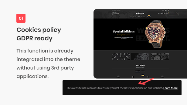 ap watch shopify theme with carousel