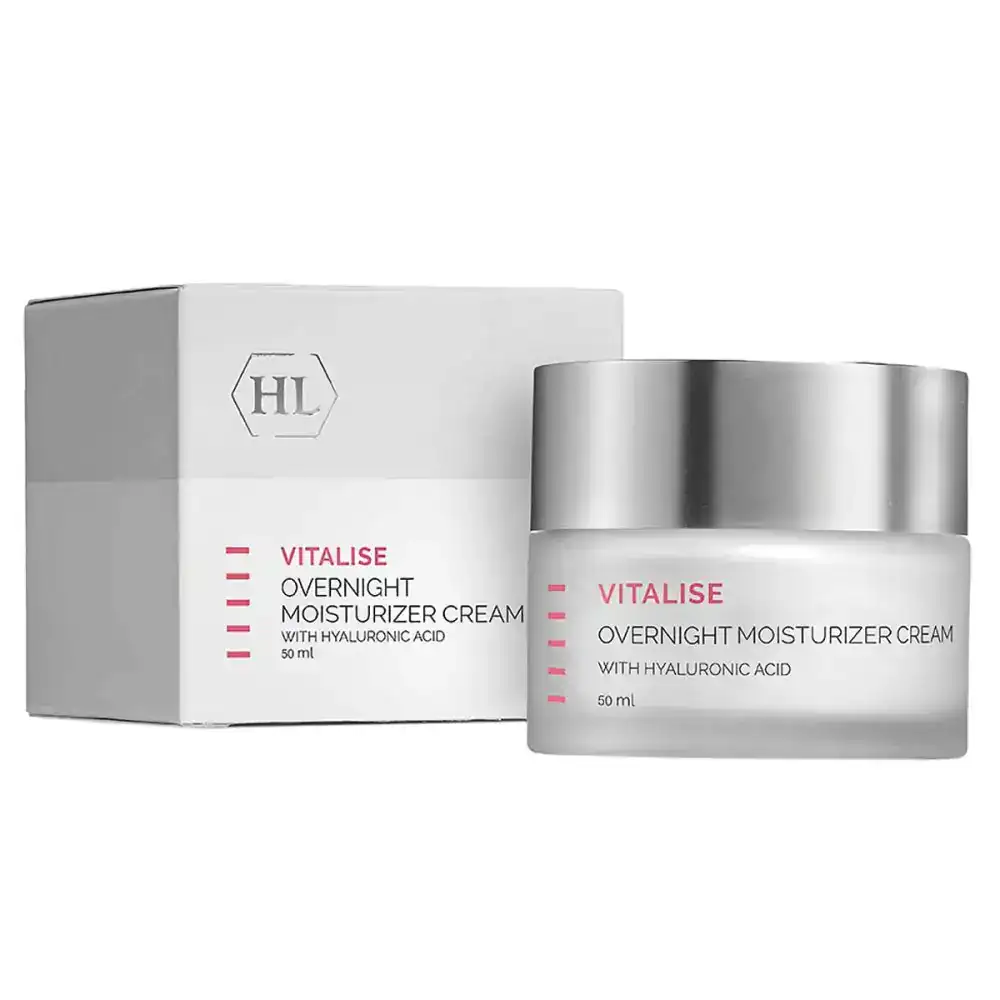 Нічний зволожуючий крем з гіалуроновою кислотою Holy Land Vitalise Overnight Moisturizer Cream 