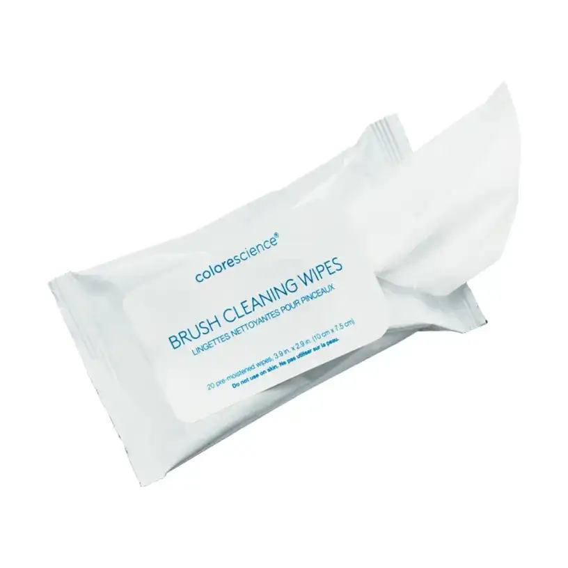 COLORESCIENCE Brush Cleaning Wipes Серветки для очищення пензлів для макіяжу 20 шт.