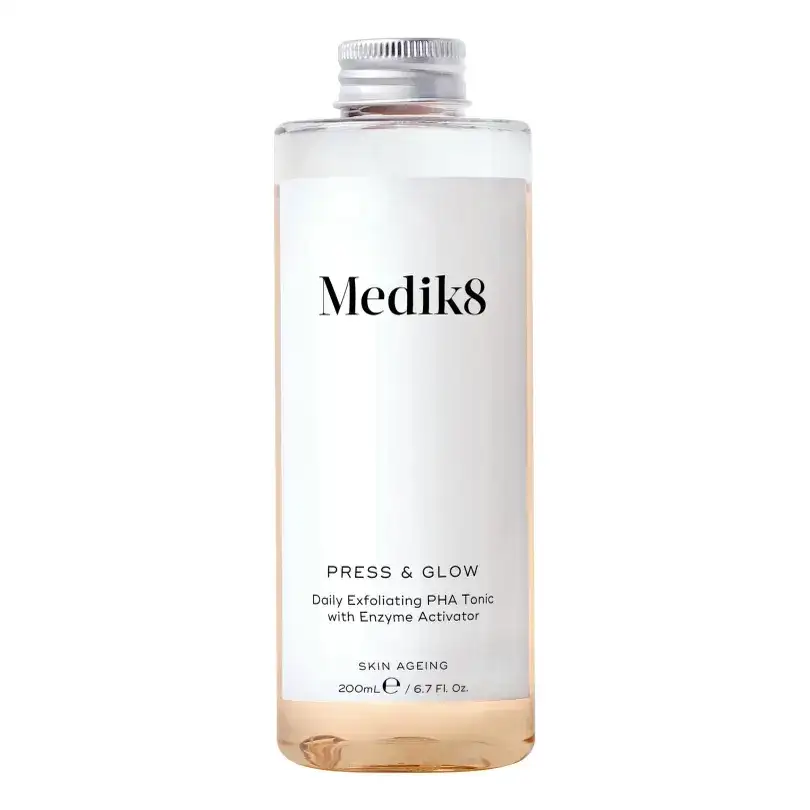Press & Glow - змінна пляшка Щоденний відлущувальний тонік з кислотою PHA й активатором ферментів
