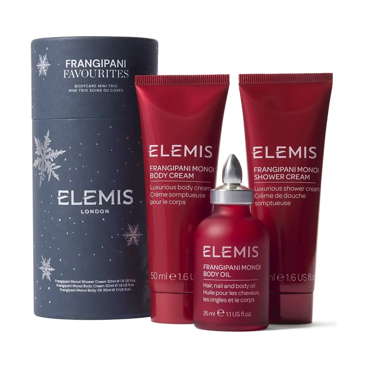 Body Wonders Frangipani Mini Trio Тріо для догляду за тілом "Франжипані-моної" у travel-форматі