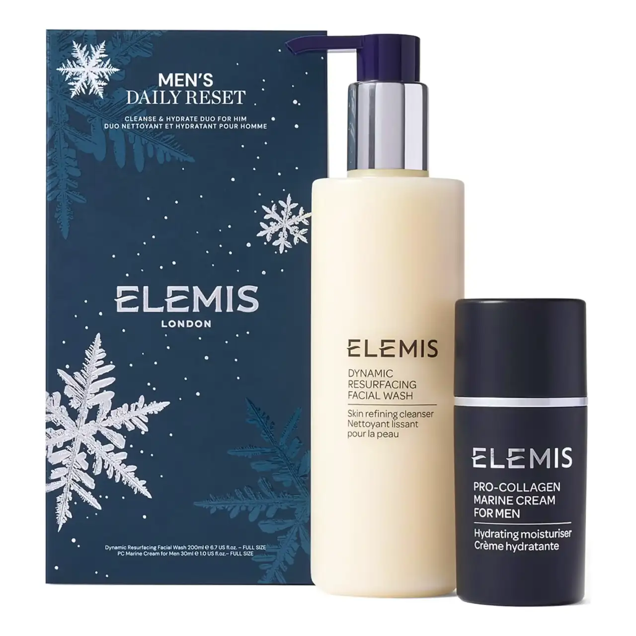 Mens Daily Reset Дует засобів для щоденного очищення та зволоження чоловічої шкіри