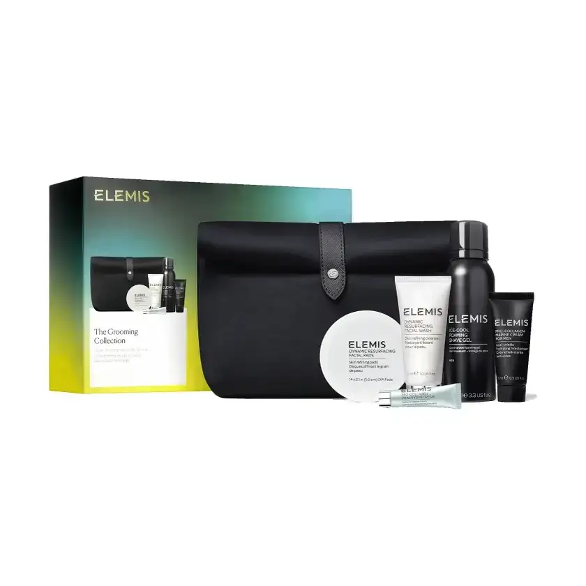 ELEMIS Kit: The Grooming Collection Travel Skincare Favourites for Him - Бестселери для обличчя та тіла у люкс косметичці Для Нього
