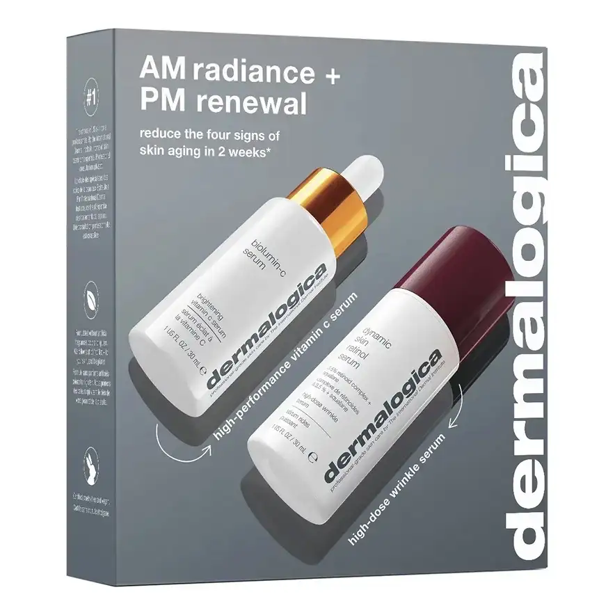 Dermalogica AM Radiance + PM Renewal - Дует для сяяння та відновлення шкіри