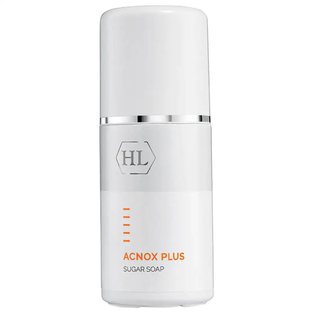 Антибактеріальне очищувальне мило для жирної шкіри Holy Land Acnox Plus Sugar Soap 150 мл