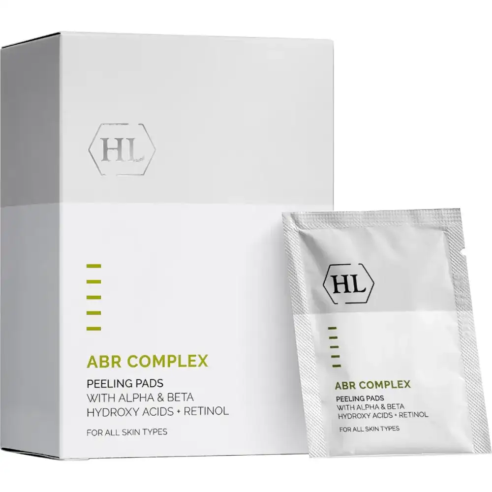 Очищувальні пілінг-серветки для жирної та тьмяної шкіри Holy Land ABR Complex Peeling Pads 24 шт.