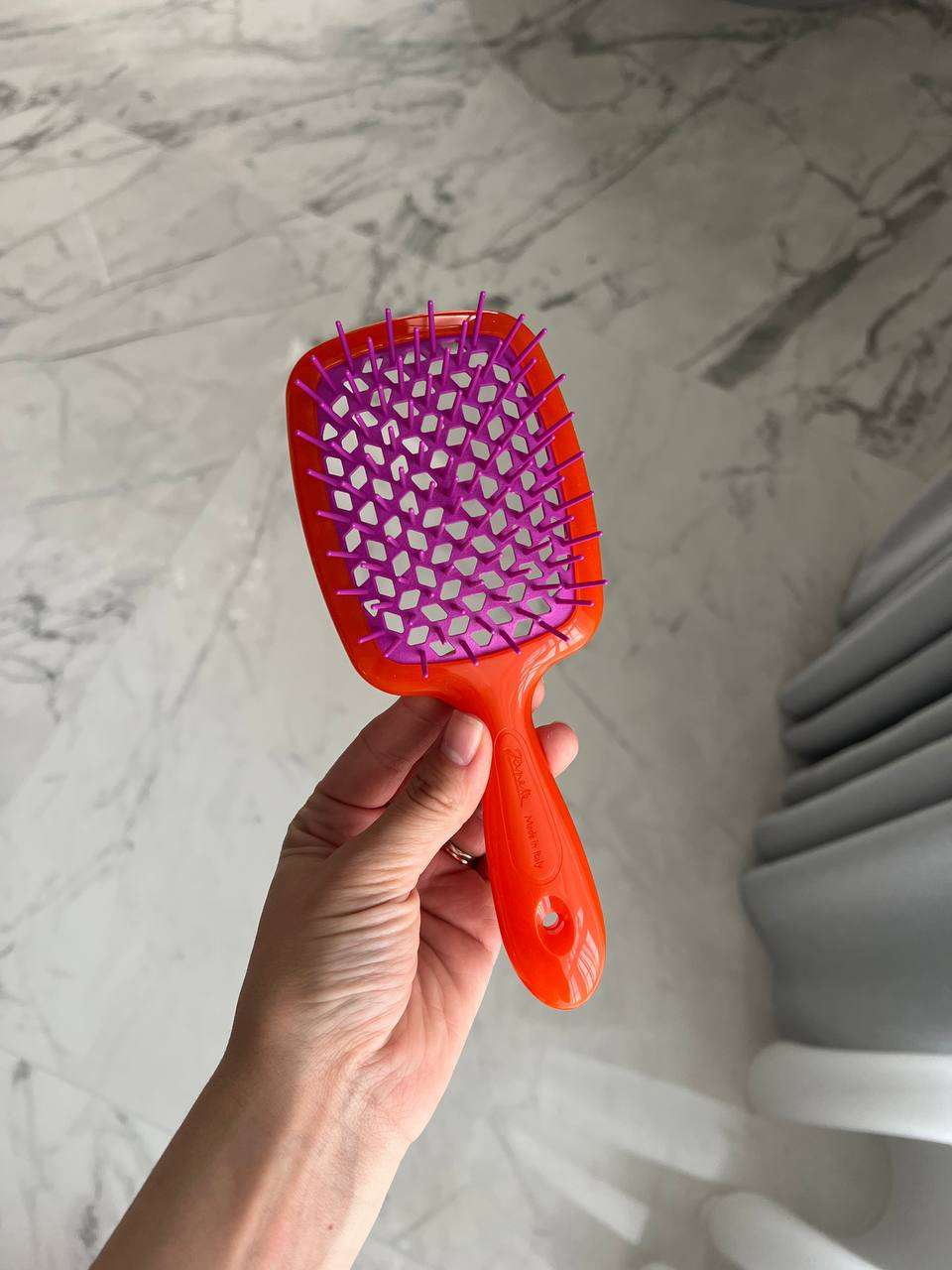 Janeke Superbrush The Original  Щітка для волосся «червона з фіолетовим»