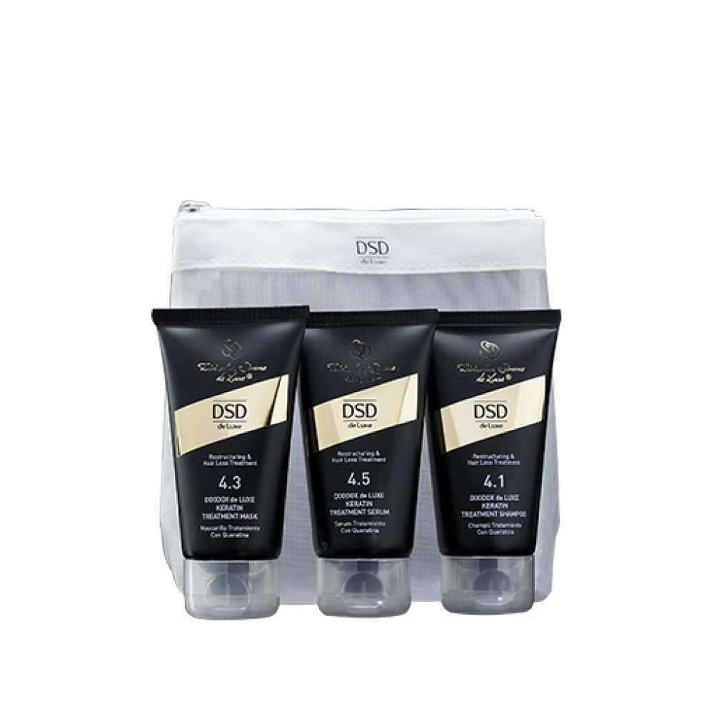 Тревел-набір для відновлення волосся - DSD de Luxe Restructuring and Hair Loss Treatment Travel Set