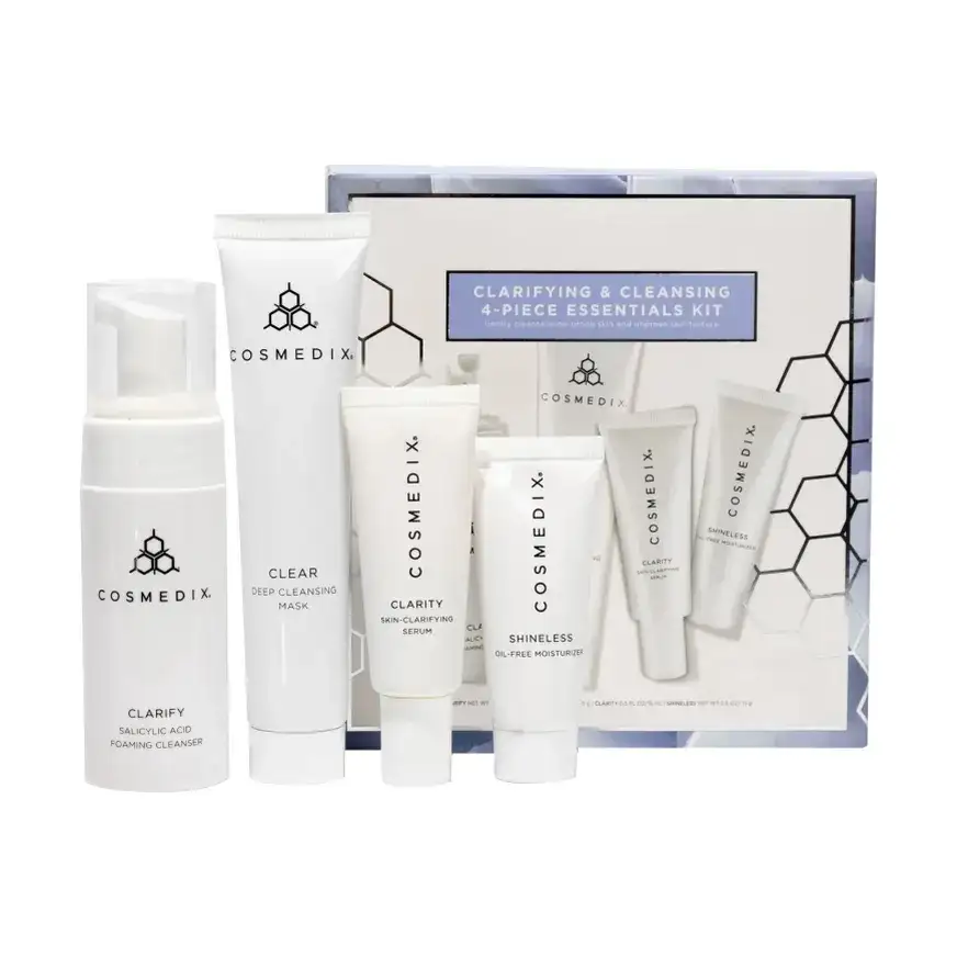 Clarifying & Cleansing 4-Piece Essential Kit - Очищуючий набір для жирної шкіри, схильної до акне