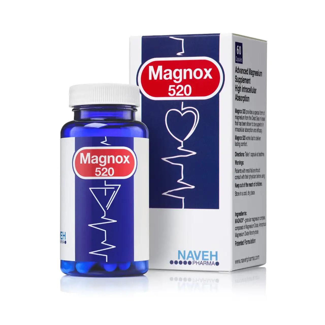 Magnox 520 БАД біологічно активна добавка з магнієм, 60 капсул