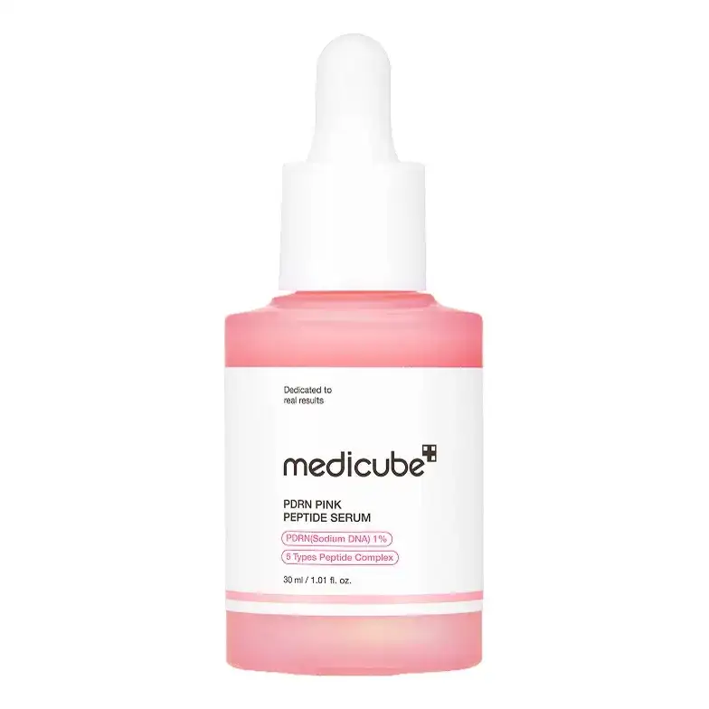 MEDICUBE Pdrn Pink Peptide Serum Відновлювальна сироватка з молекулами ДНК та рожевими пептидами