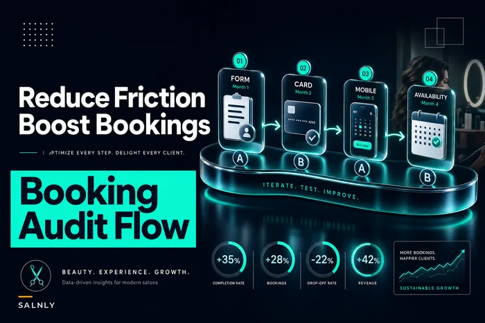 Booking-flow optimization for salons: a prioritized audit, friction fixes and A/B test ideas with expected lifts