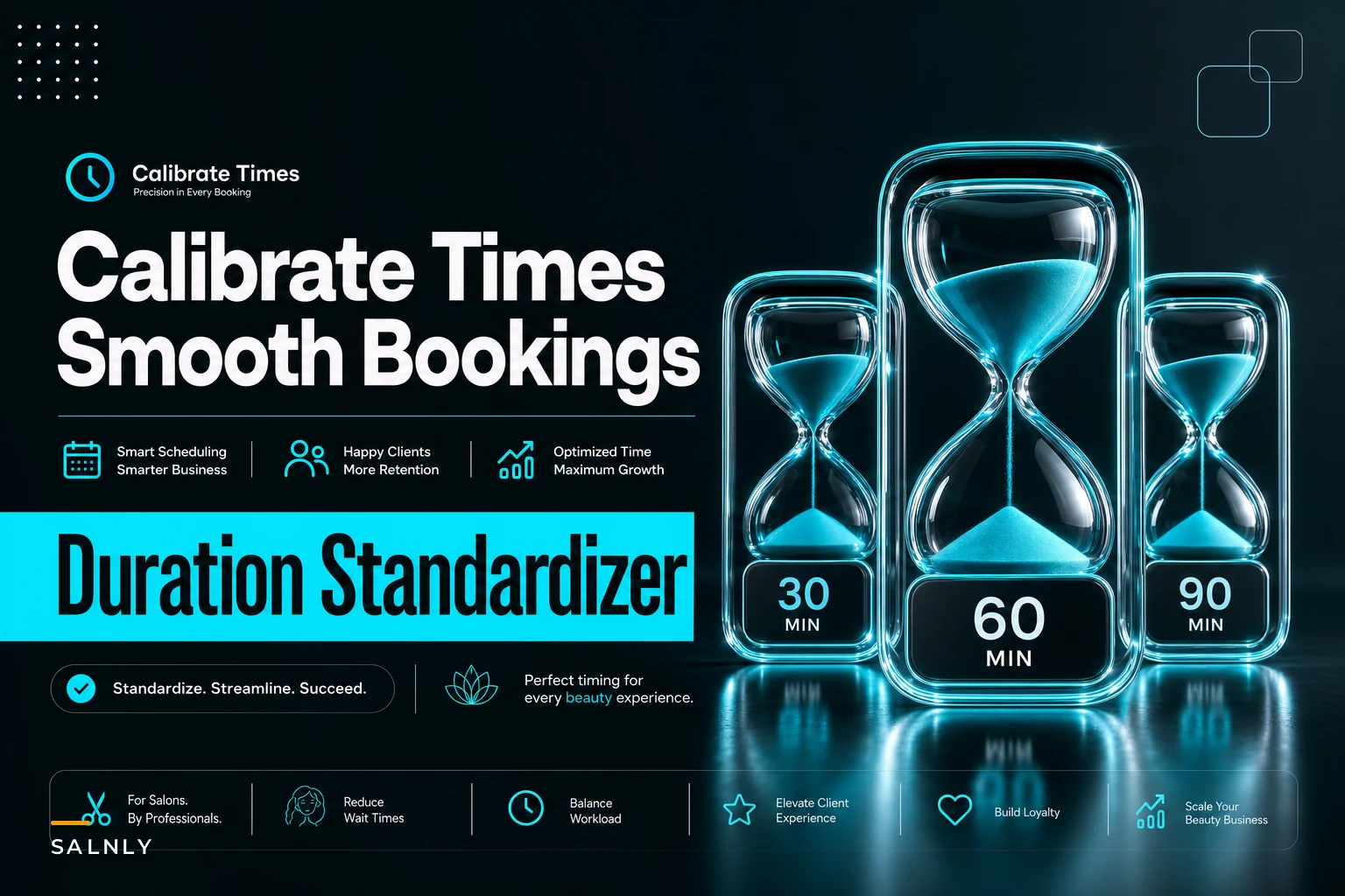 End booking bottlenecks: standardize service durations to reduce delays