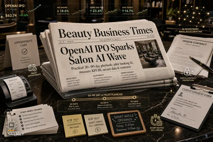 OpenAI’s IPO and the coming AI investment wave: a practical playbook for salon owners