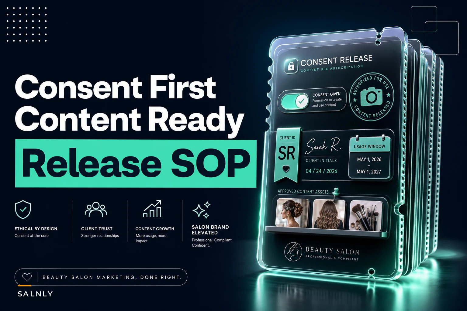 Salon social‑media consent & release SOP for client photos and collaborations