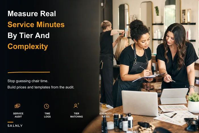 Stop overbooked chairs and empty hours: an audit-driven service menu & capacity rulebook