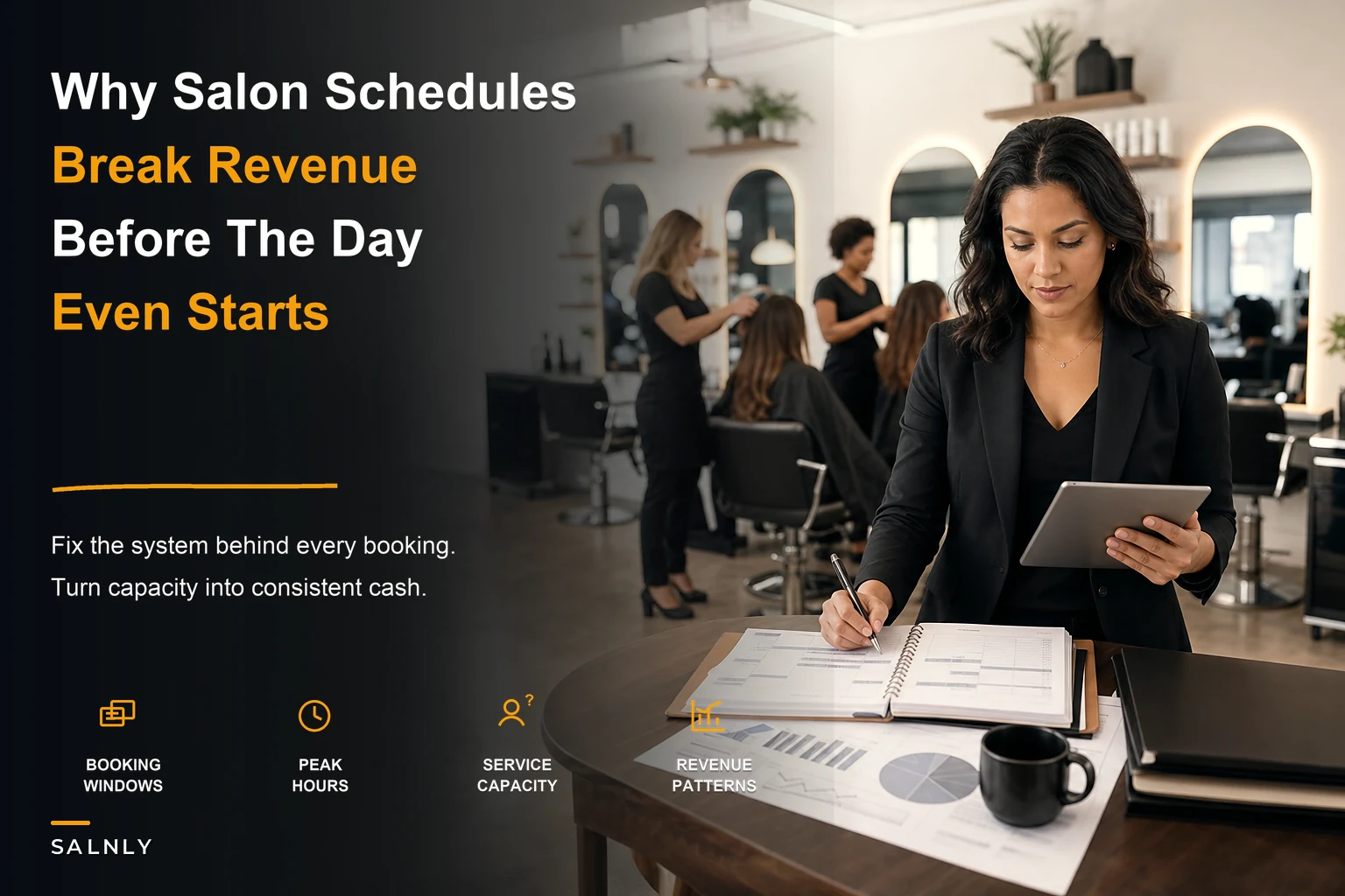 Turn scheduling chaos into predictable salon revenue: a systems playbook for owners
