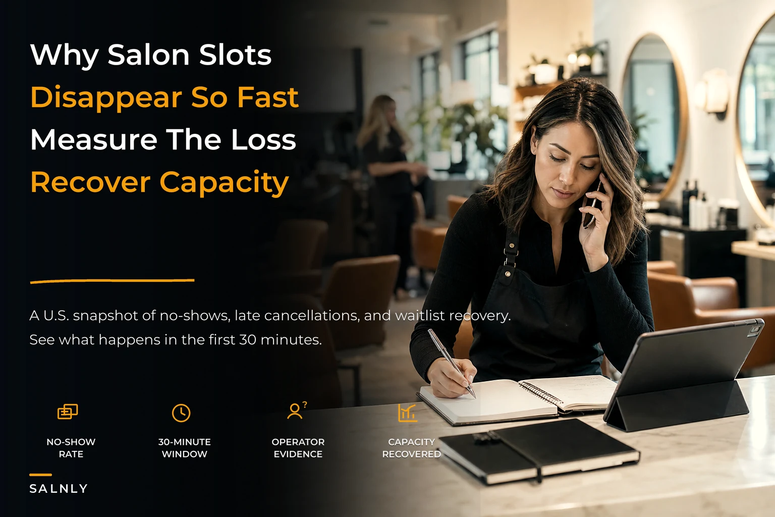 U.S. Salon Booking Reliability Snapshot: No-Shows, Late Cancellations, Waitlists, and Recovering Perishable Appointment Capacity