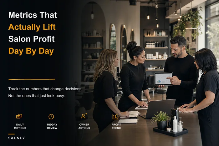Which salon KPIs actually move profitability — and the daily actions behind them