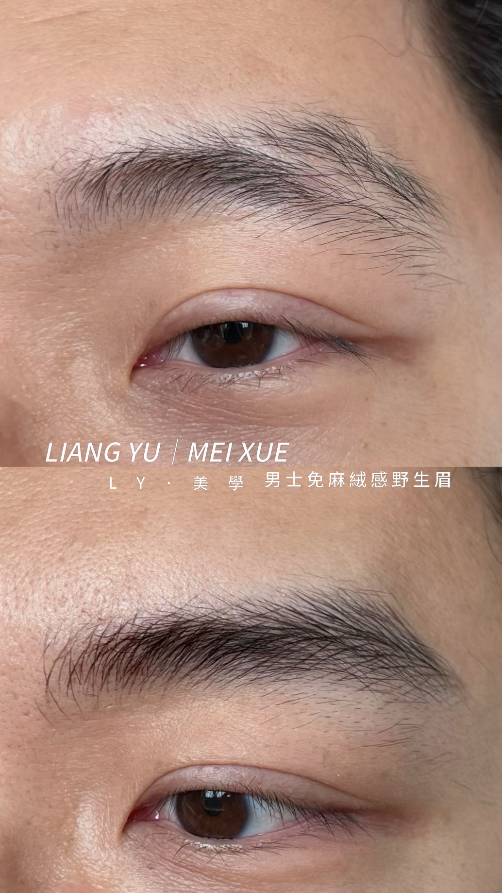 男仕免麻野生眉 1