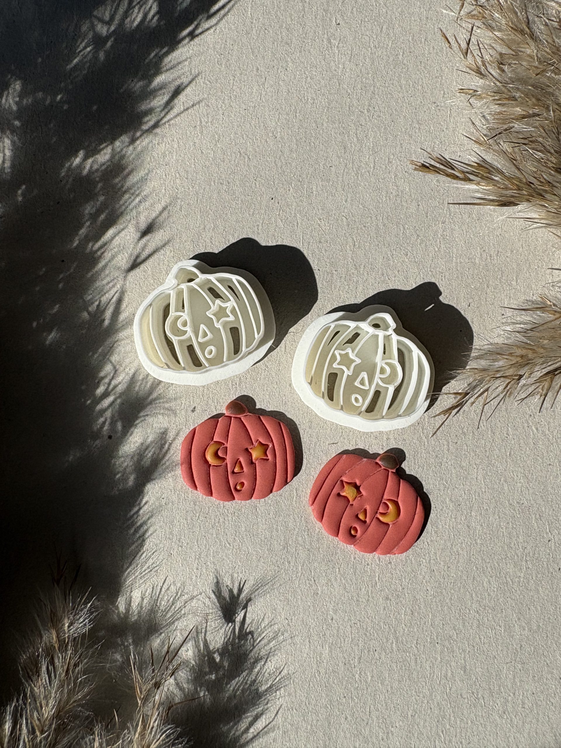 Star-Eyed Pumpkin Polymer Clay Cutter Tool | For Earrings, Pins, Keychains, Etc.