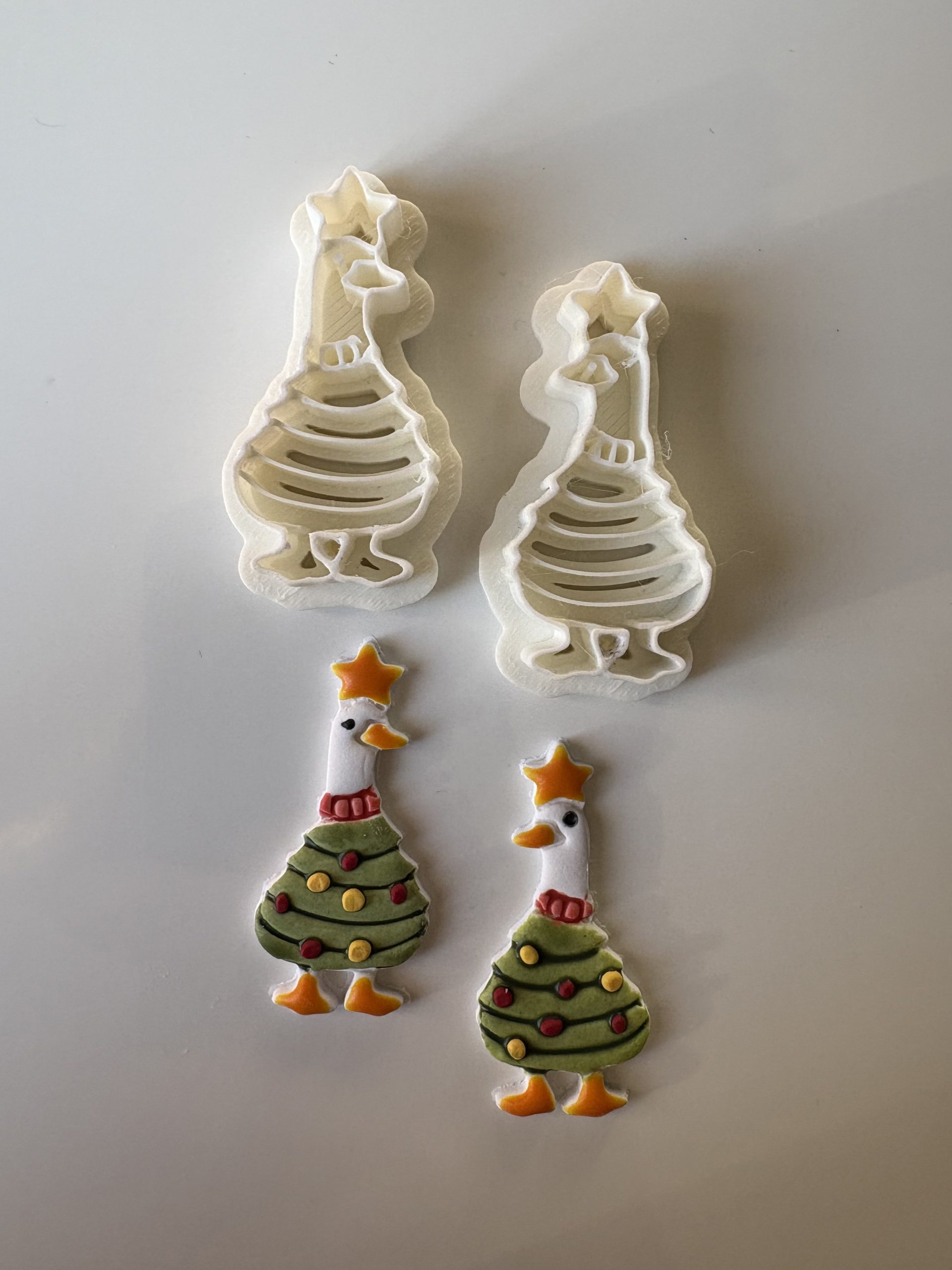 Christmas Geese Polymer Clay Cutter Tool