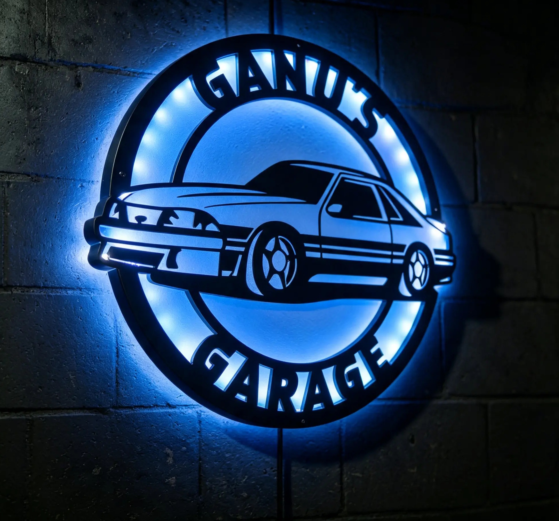 Custom cutout signs with backlight