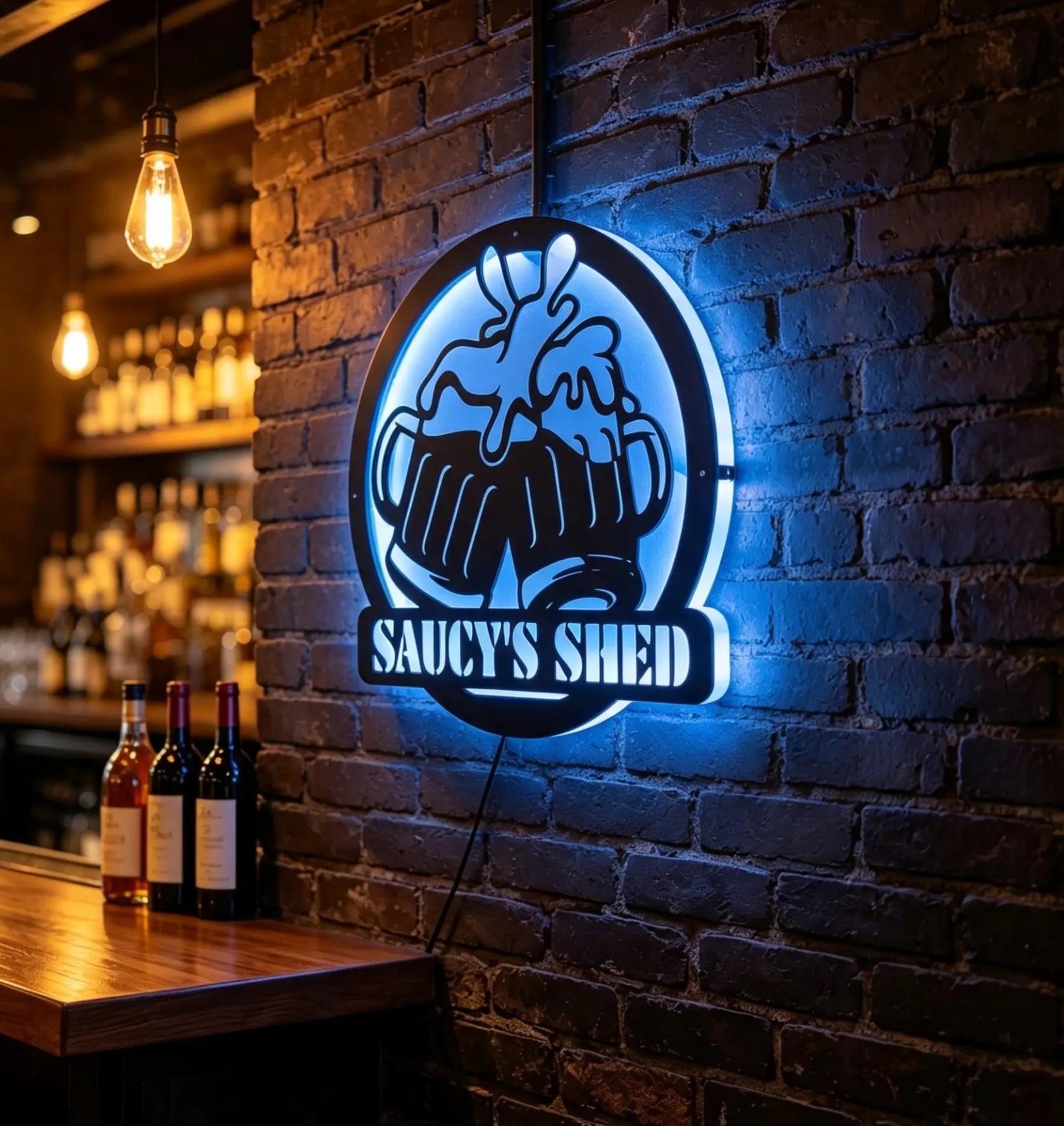 Custom cutout signs with backlight image 3